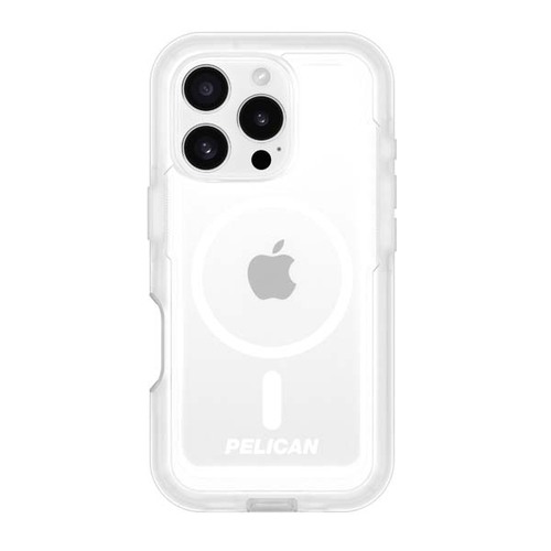 Pelican Voyager MagSafe Case with Holster for iPhone 16 Pro - Clear