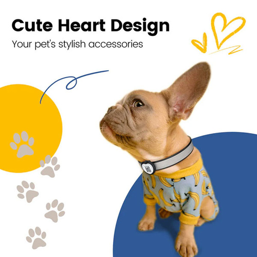 PawView Heart Anti-Loss Smart Pet ID Tag with QR Code