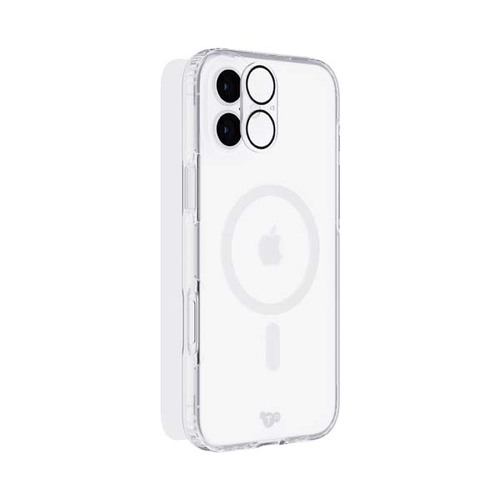 Tech 21 Bundle - EvoClear MagSafe Case + Tempered Glass + Lens Protector for iPhone 16 Plus